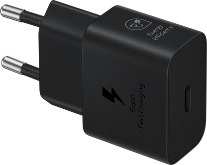 Carregador de rede Samsung, 25 W, 3 A, 1 x USB-C, preto EP-T2510NBEGEU 