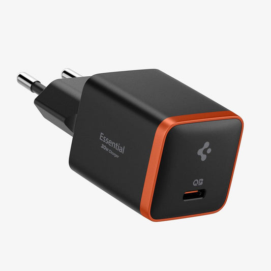 Carregador de Rede Spigen EE301EU Essential, 30W, 3A, 1 x USB-C, Preto ACH08448