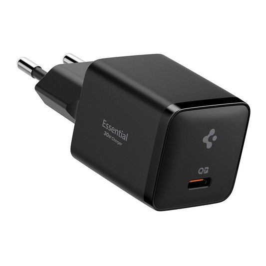 Carregador de Rede Spigen EE301EU Essential, 30W, 3A, 1 x USB-C, Preto ACH09493