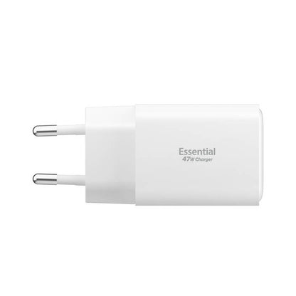 Carregador de Rede Spigen EE473EU Essential, 47W, 3A, 1 x USB-A - 2 x USB-C, Branco ACH09464