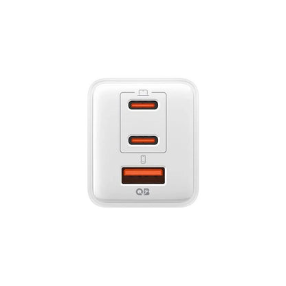 Carregador de Rede Spigen EE473EU Essential, 47W, 3A, 1 x USB-A - 2 x USB-C, Branco ACH09464