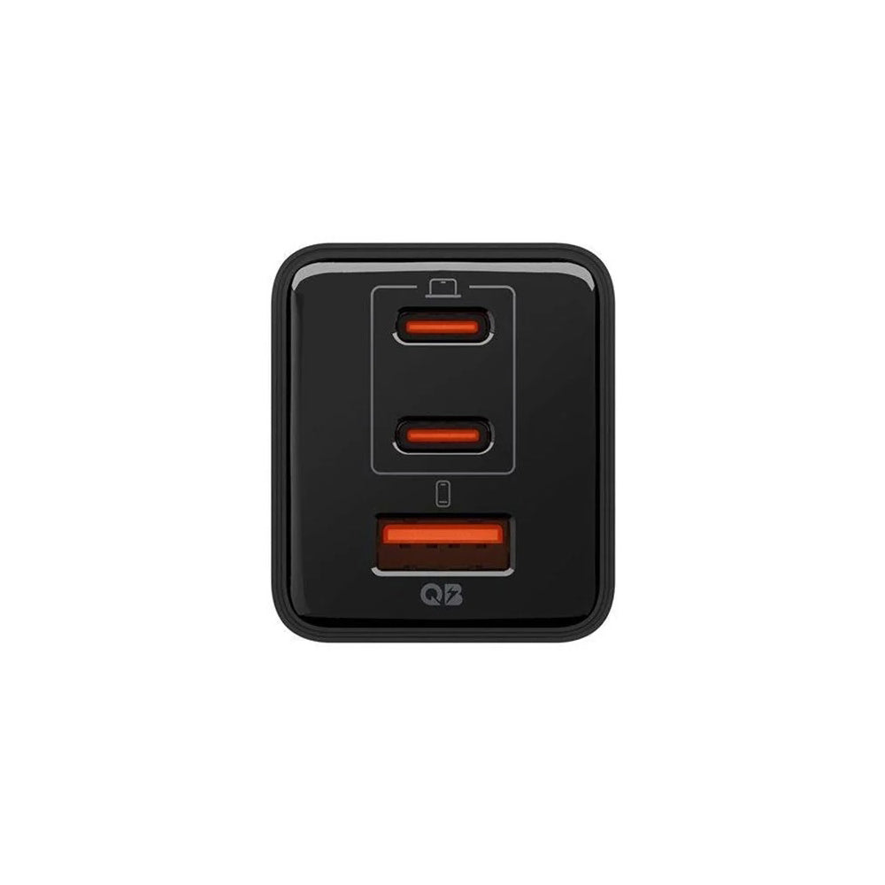 Carregador de Rede Spigen EE473EU Essential, 47W, 3A, 1 x USB-A - 2 x USB-C, Preto ACH09465