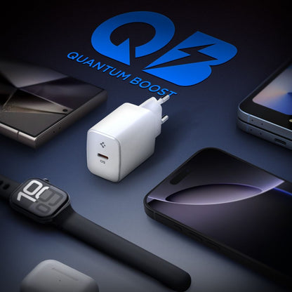 Carregador de Rede Spigen Essential, 20W, 3A, 1 x USB-C, Branco