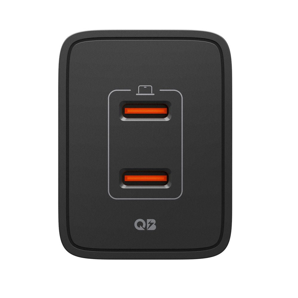 Carregador de Rede Spigen Essential, 47W, 3A, 2 x USB-C, Preto