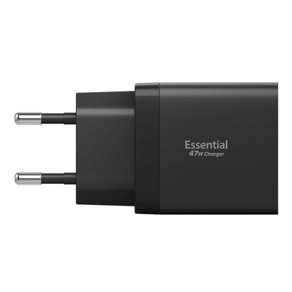 Carregador de Rede Spigen Essential, 47W, 3A, 2 x USB-C, Preto