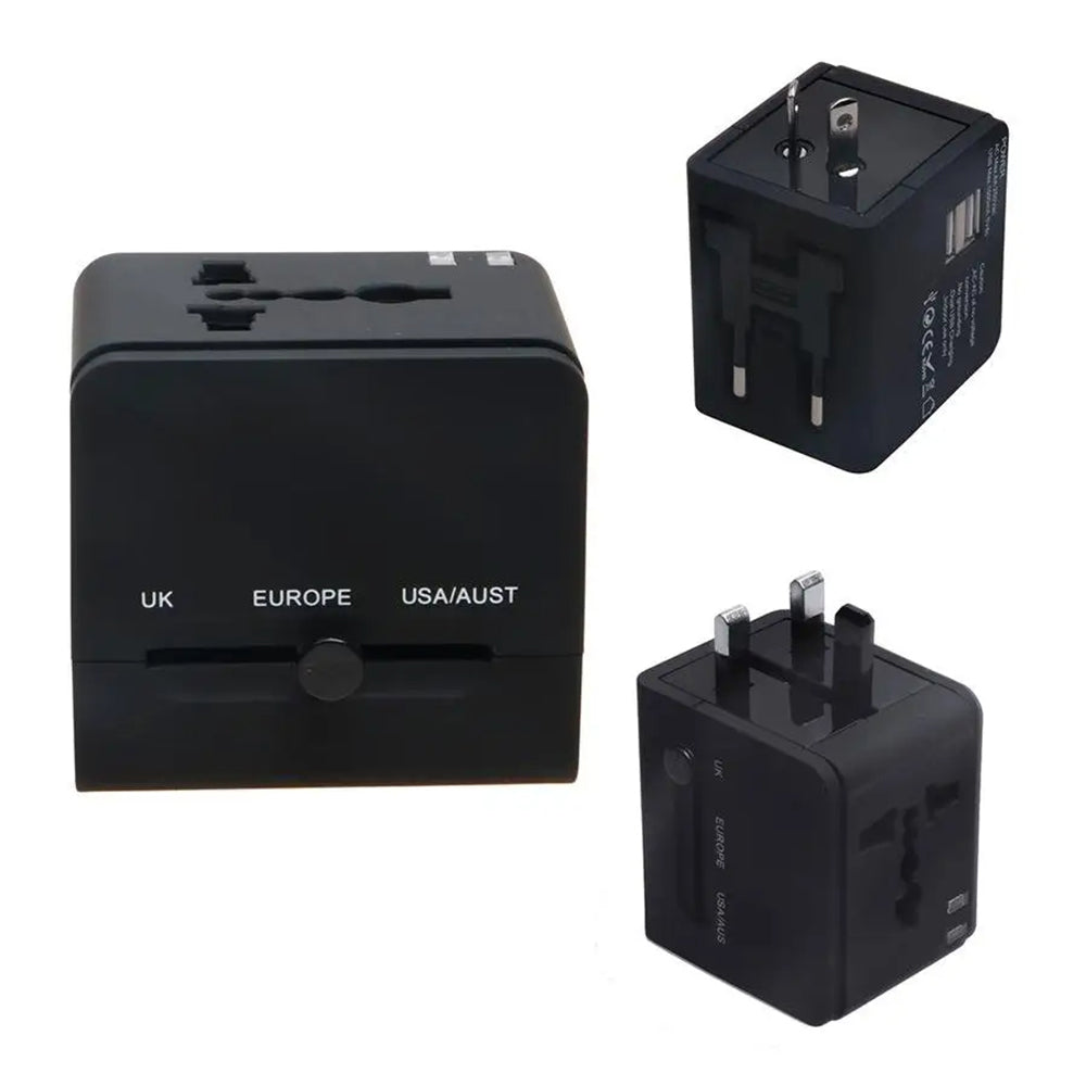 Carregador de Rede Techsuit HHt148 Travel, 10W, 2A, 2 x USB-A, Preto
