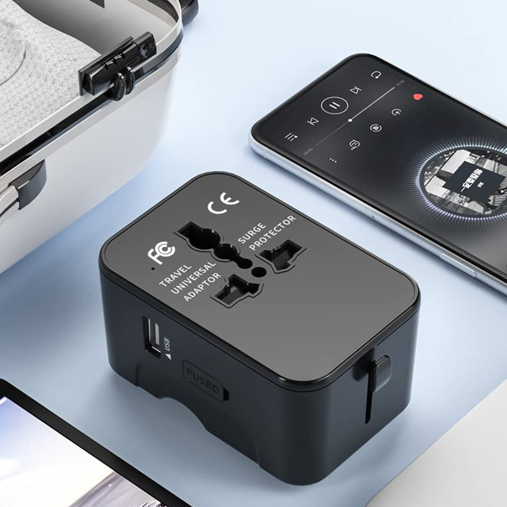 Carregador de Rede Techsuit HHT202-2C Travel, 15W, 3A, 2 x USB-C, Branco