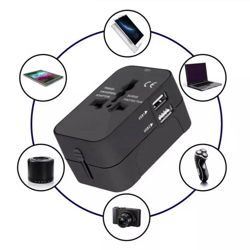 Carregador de Rede Techsuit HHT202 Travel, 10W, 2A, 2 x USB-A, Branco