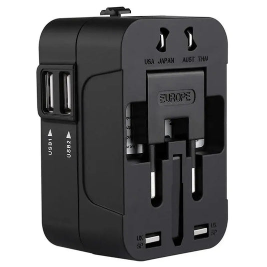 Carregador de Rede Techsuit HHT202 Travel, 10W, 2A, 2 x USB-A, Preto
