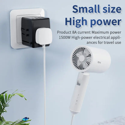 Carregador de Rede Techsuit HHT904-B1 Travel, 15W, 3A, 3 x USB-A - 1 x USB-C, Preto