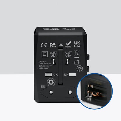 Carregador de Rede Techsuit HHT904-W2 Travel, 20W, 3A, 2 x USB-A - 2 x USB-C, Branco