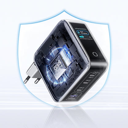Carregador de rede UGREEN Nexode Pro X772 (95942B) com ecrã, 100 W, 5 A, 1 x USB-A - 3 x USB-C, Cinzento