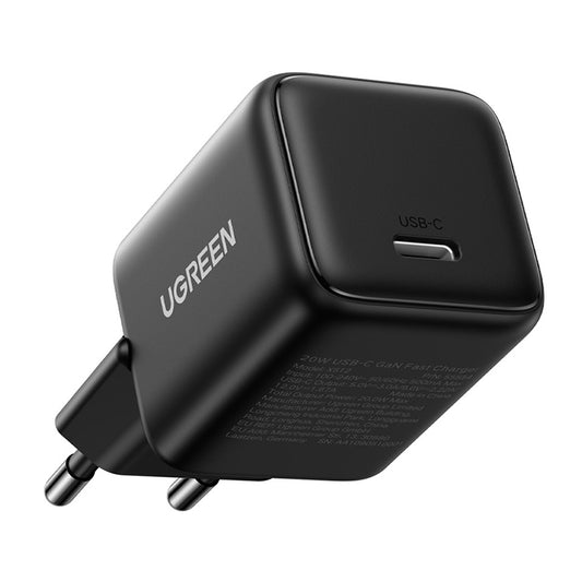 Carregador de Rede UGREEN X512, 20W, 3A, 1 x USB-C, Preto