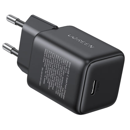 Carregador de Rede UGREEN X513, 30W, 3A, 1 x USB-C, Preto