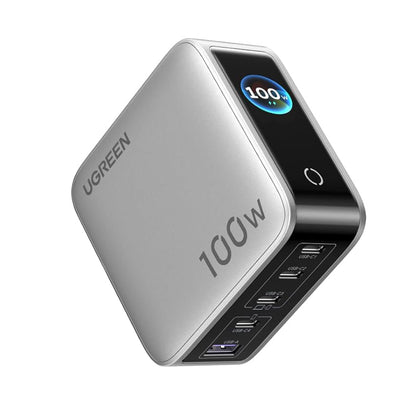 Carregador de Rede UGREEN X773 (65620B), 100W, 1 x USB-A - 4 x USB-C, Cinzento