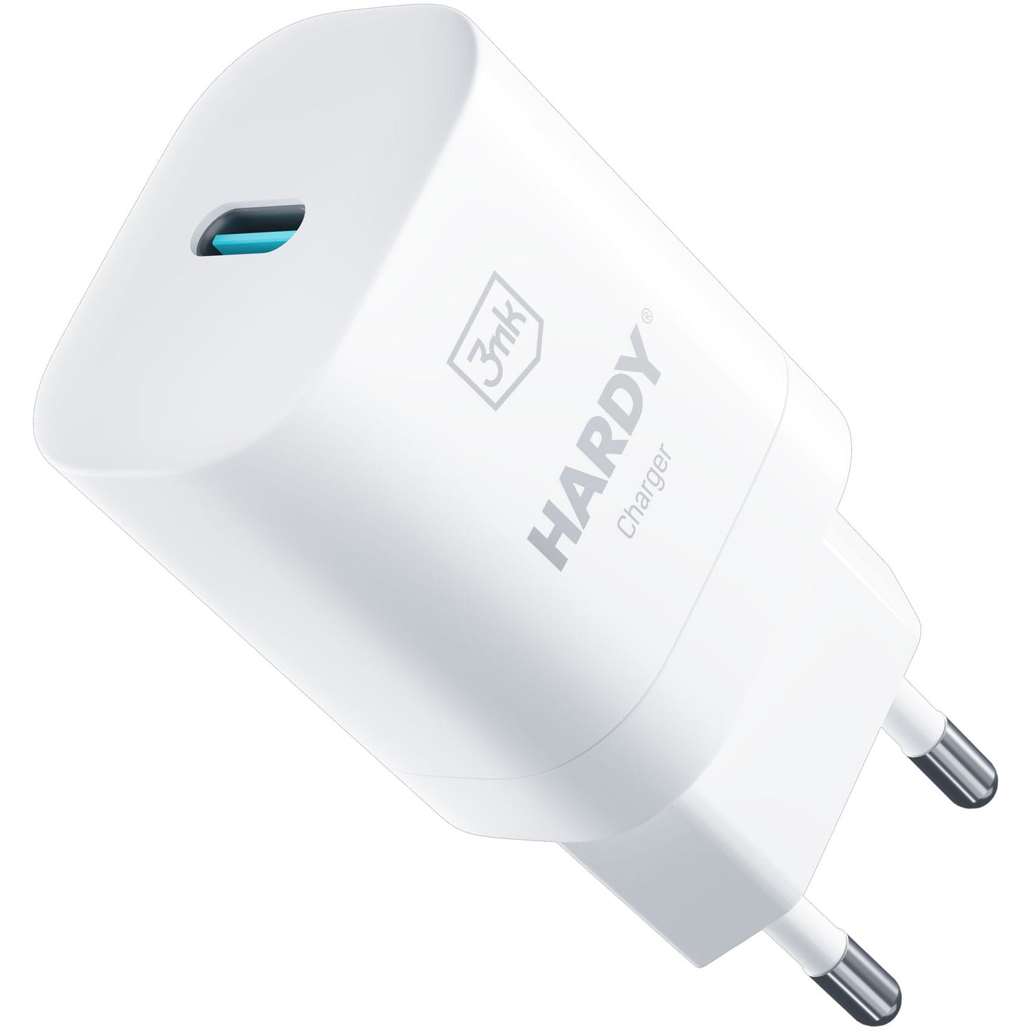 Carregador de rede 3MK Hardy GaN, 33W, 3A, 1 x USB-C, branco