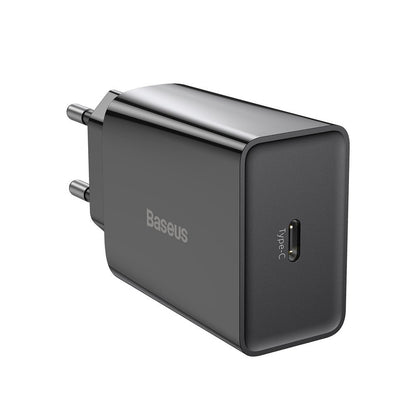 Carregador de rede rápido Baseus, 20W, 3A, 1 x USB-C, preto CCFS-SN01 