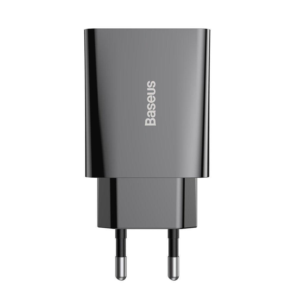 Carregador de rede rápido Baseus, 20W, 3A, 1 x USB-C, preto CCFS-SN01 