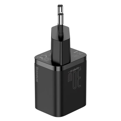 Carregador de rede Baseus Super Si, 30W, 3A, 1 x USB-C, preto CCSUP-J01 