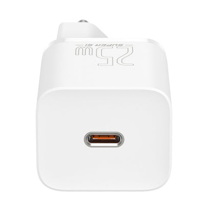 Carregador de rede Baseus Super Si, 25 W, 3 A, 1 x USB-C, branco CCSP020102