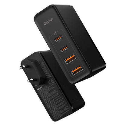 Carregador de rede Baseus GaN2 Pro, 100W, 5A, 2 x USB-A - 2 x USB-C, preto CCGAN2P-L01