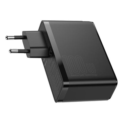 Carregador de rede Baseus GaN2 Pro, 100W, 5A, 2 x USB-A - 2 x USB-C, preto CCGAN2P-L01