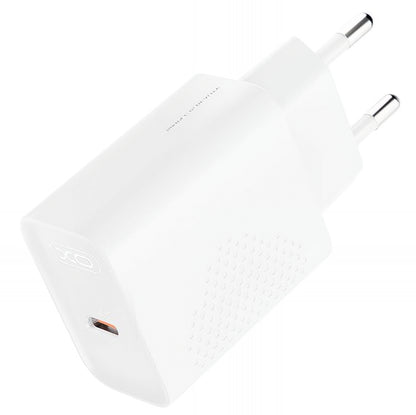 Carregador de Rede USB-C XO Design L160, 20W, 3A, 1 x USB-C, Branco
