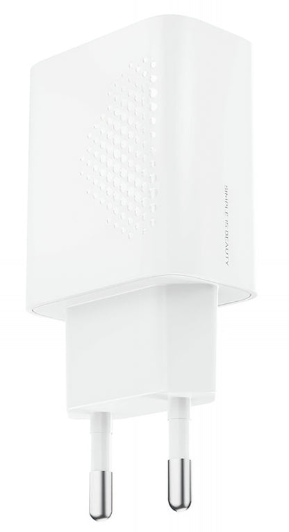 Carregador de Rede USB-C XO Design L160, 20W, 3A, 1 x USB-C, Branco