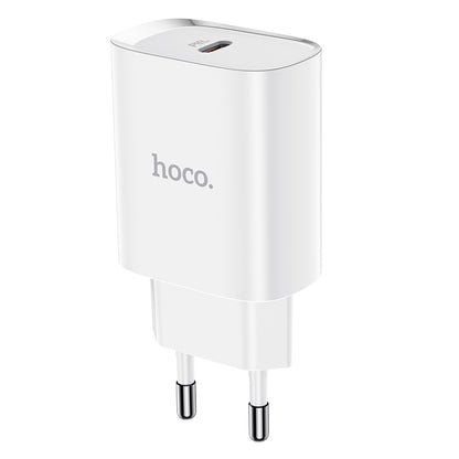 Carregador de rede HOCO N14, 20W, 3A, 1 x USB-C, branco