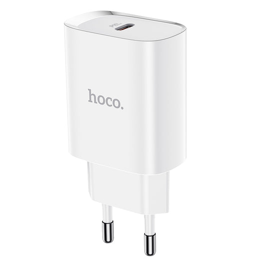 Carregador de rede HOCO N14, 20W, 3A, 1 x USB-C, branco