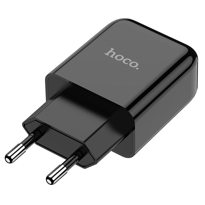 Carregador de rede HOCO N2, 10W, 2A, 1 x USB-A, preto