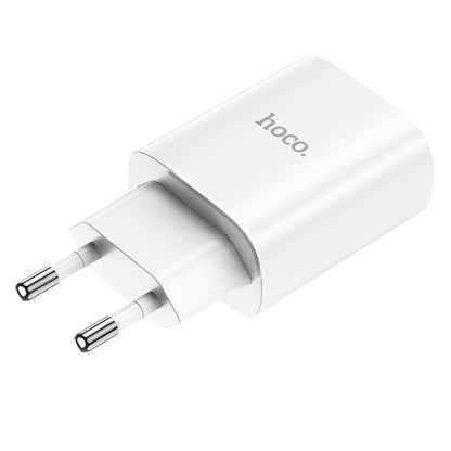 Carregador de rede HOCO N14, 20W, 3A, 1 x USB-C, branco