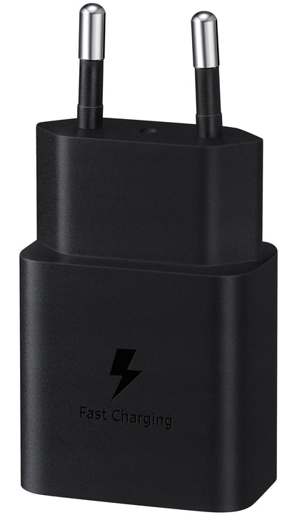 Carregador de rede Samsung, 15 W, 2 A, 1 x USB-C, preto EP-T1510NBEGEU