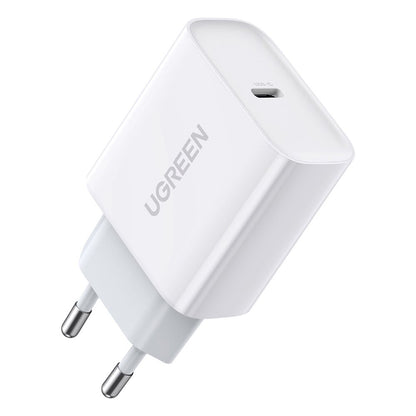 Carregador de Rede UGREEN CD137, 18W, 3A, 1 x USB-C, Branco
