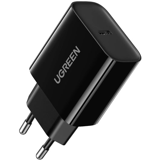 Carregador de rede UGREEN CD137, 18W, 3A, 1 x USB-C, preto