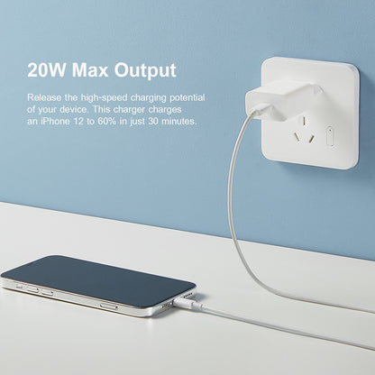 Carregador de rede Xiaomi, 20 W, 3 A, 1 x USB-C, branco BHR4927GL