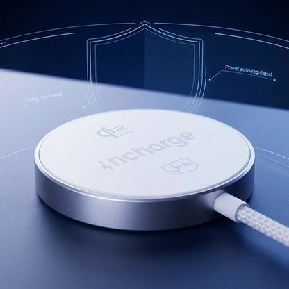 Carregador de Rede Wireless 3MK Align, 25W, Branco