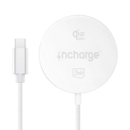 Carregador de Rede Wireless 3MK Align, 25W, Branco