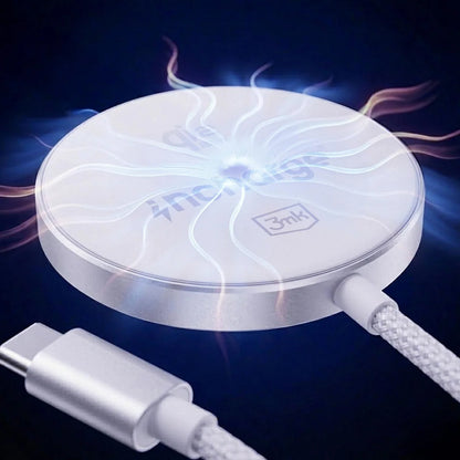 Carregador de Rede Wireless 3MK Align, 25W, Branco