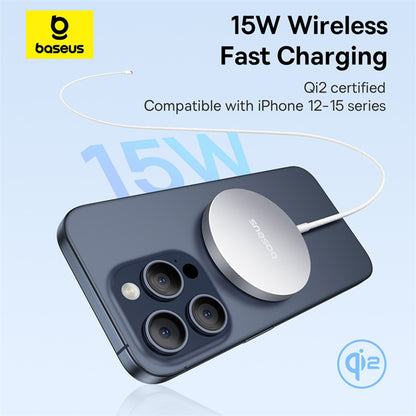 Carregador de Rede Sem Fios Baseus Simple Mini4 Air, 15W, 1.67A, Prateado P10278200S11-00