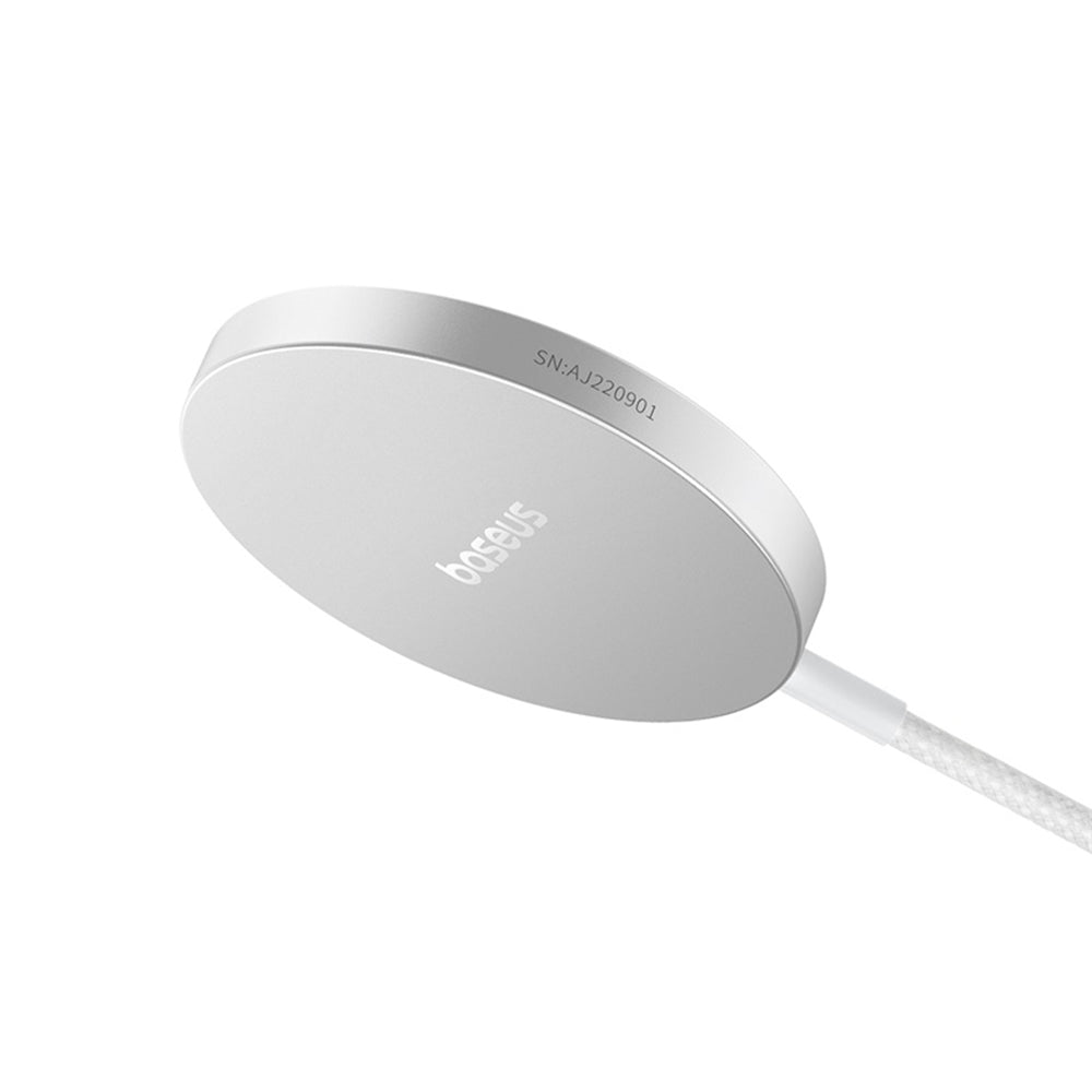 Carregador de Rede Sem Fios Baseus Simple Mini4 Air, 15W, 1.67A, Prateado P10278200S11-00