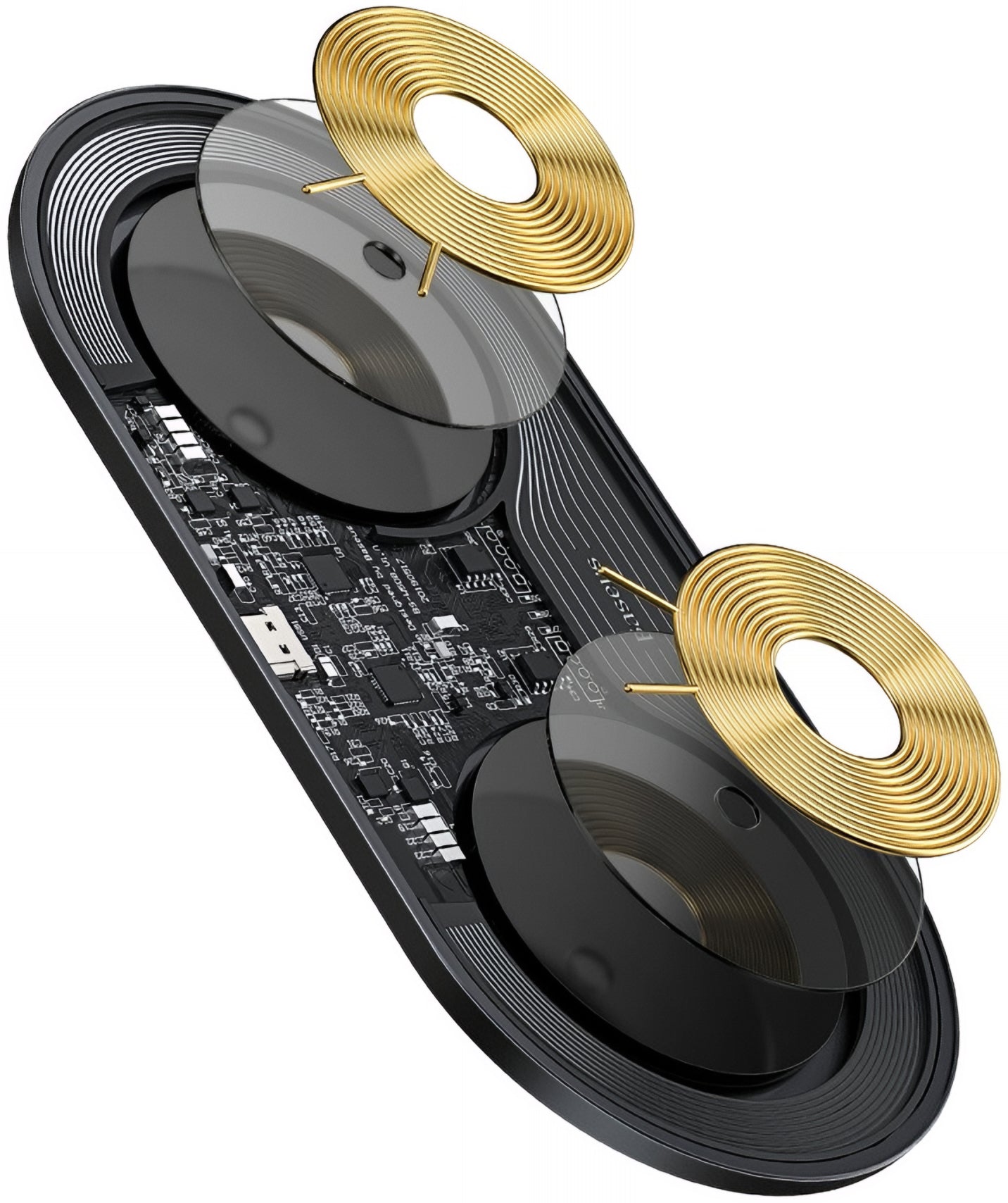 Baseus Simple 2in1 Wireless Network Charger, 15W, 1.67A, Transparent WXJK-A01