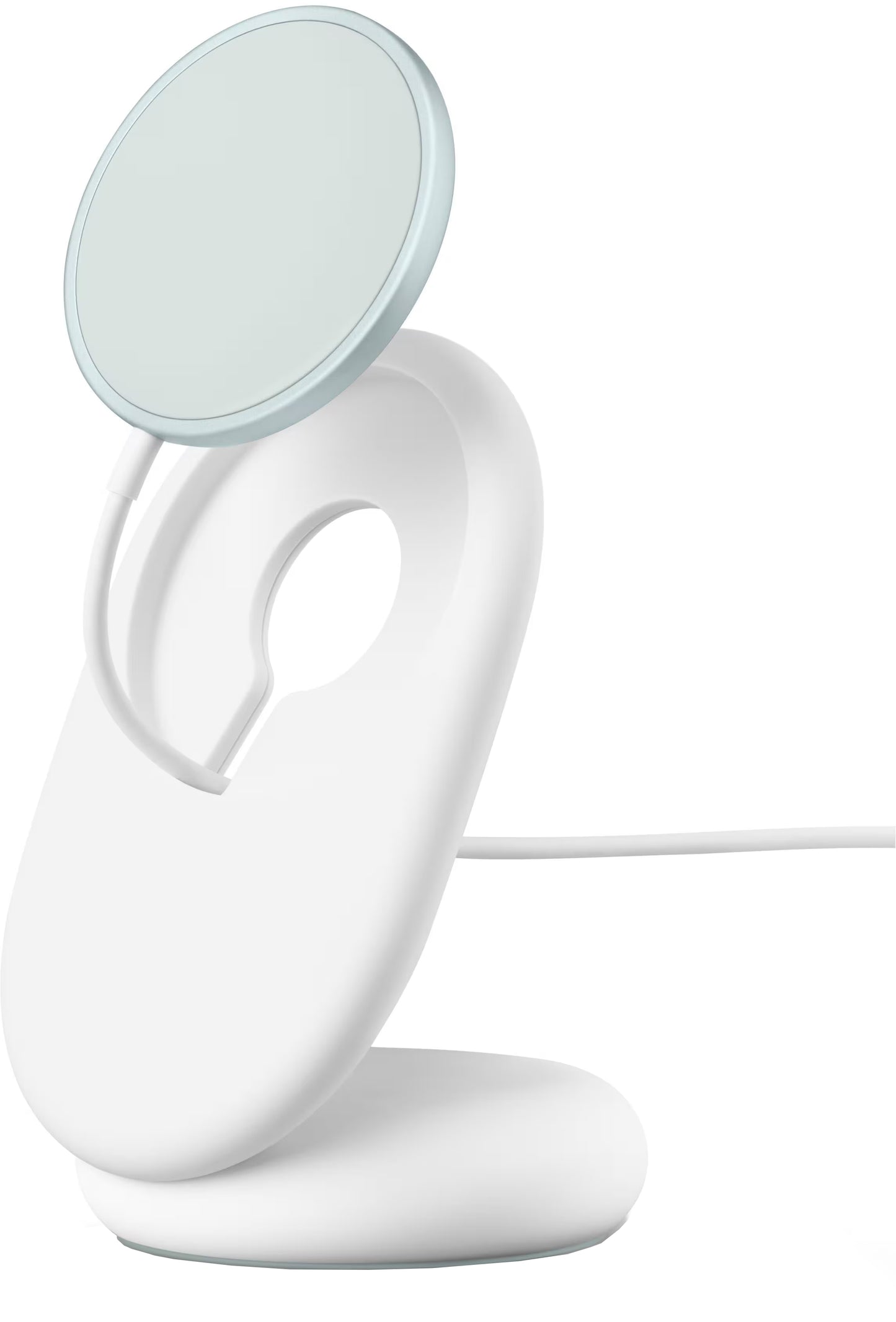 Carregador de Rede Sem Fios com Suporte Google Pixelsnap, 25W, Cinza Azulado