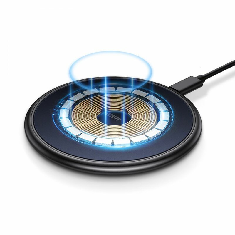 Carregador de Rede Sem Fios ESR Halolock, 10W, 1.1A, Azul