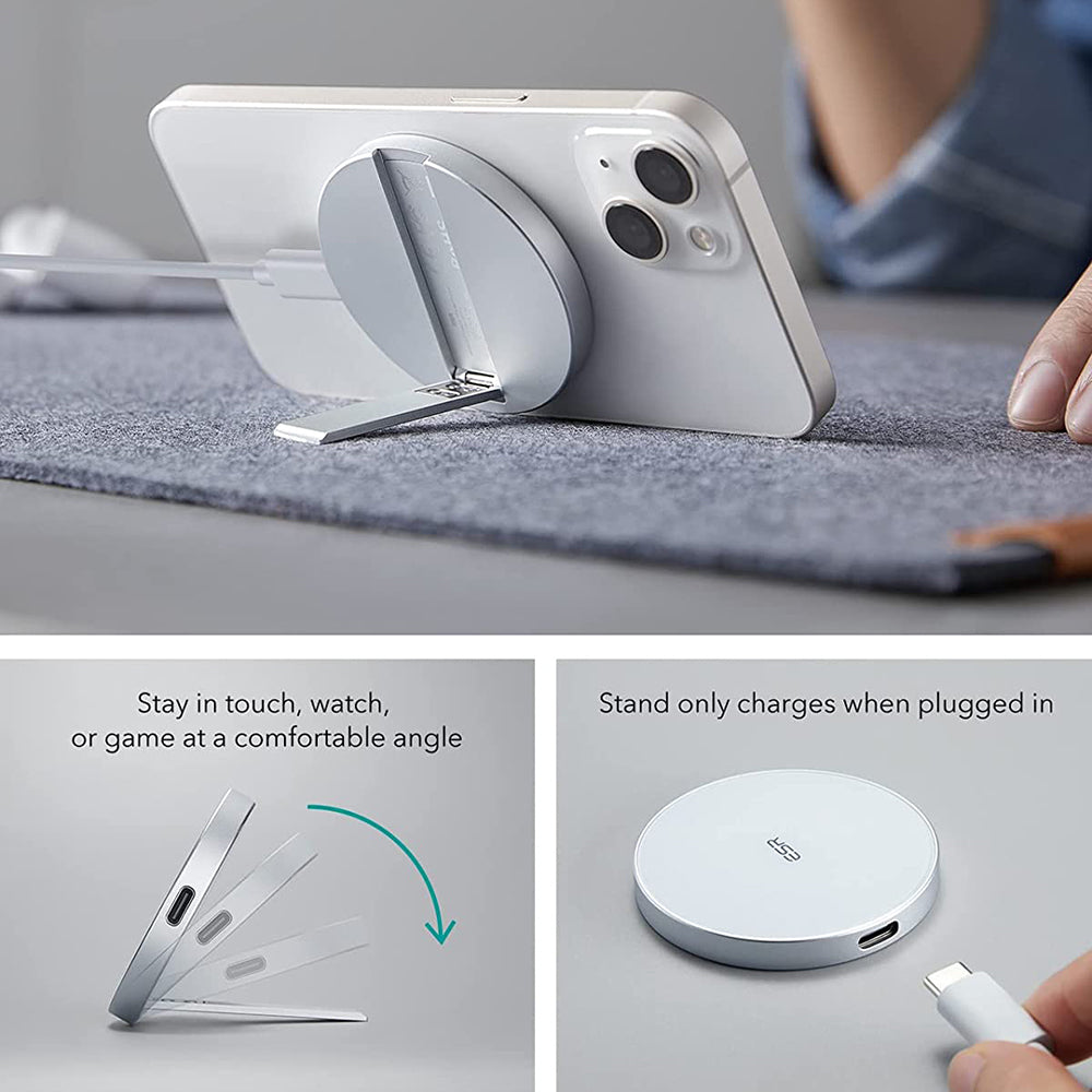 Carregador de Rede Sem Fios ESR HaloLock, 15W, 1.67A, Branco