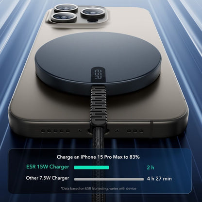 Carregador de Rede Sem Fios ESR HaloLock, 15W, 1.67A, Preto