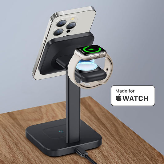 Carregador de Rede Sem Fios ESR HaloLock 3in1, 15W, 1.67A, Preto