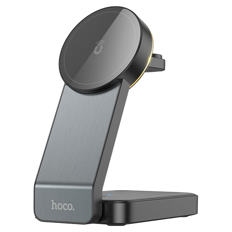 HOCO CQ3 3in1 Wireless Network Charger, 15W, 1.67A, Black
