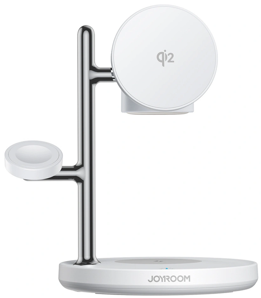 Carregador de Rede Sem Fios Joyroom JR-W23 3em1, 15W, 1.67A, Branco