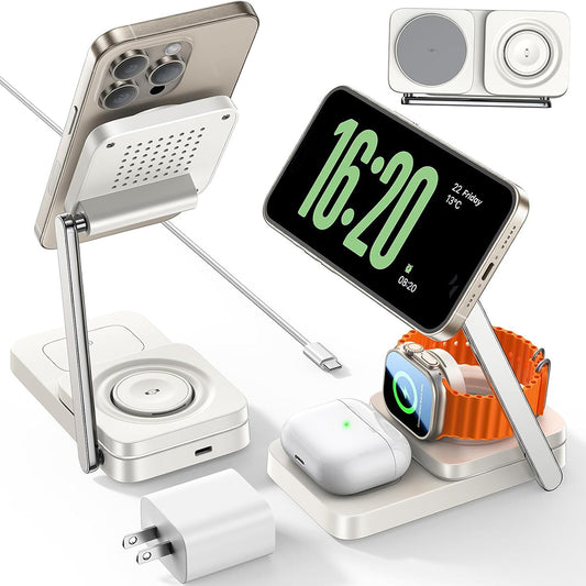 Carregador de Rede Wireless Lisen 3in1, 15W, 1.67A, Branco YL0223110006